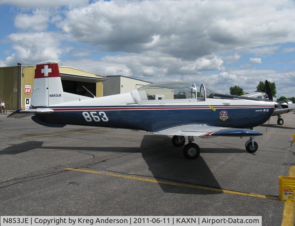N853JE, 1958 Pilatus P3-05 C/N 491-40, Pilatus P3-05 on display at the Greatest Generation Day.