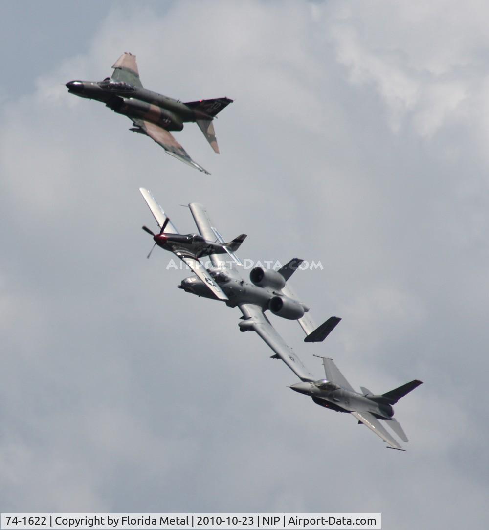74-1622, McDonnell Douglas QF-4E Phantom II C/N 4852, 4 plane heritage flight