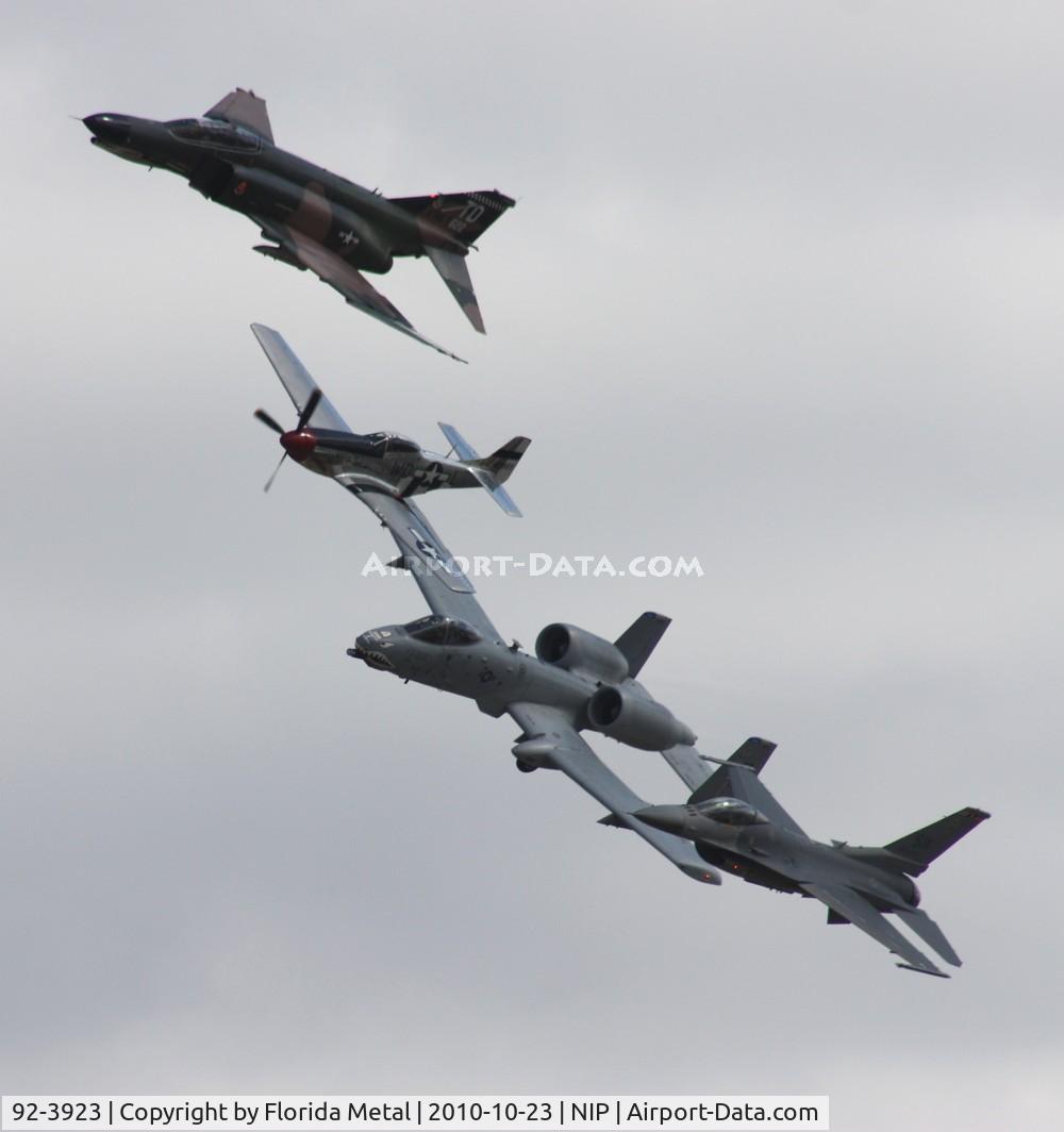 92-3923, 1992 Lockheed F-16CJ Fighting Falcon C/N CC-165, With F-4, A-10 and P-51