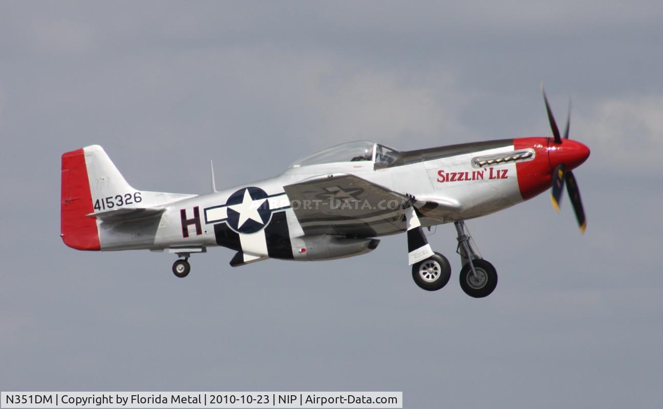 N351DM, 1944 North American P-51D Mustang C/N 122-40998 (44-74458), P-51D Sizzlin Liz