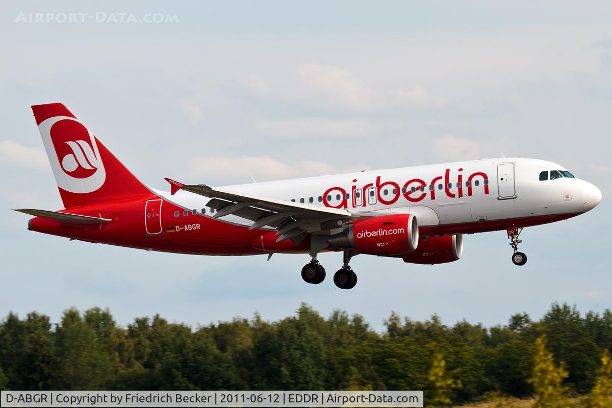 D-ABGR, 2008 Airbus A319-112 C/N 3704, on final RW27