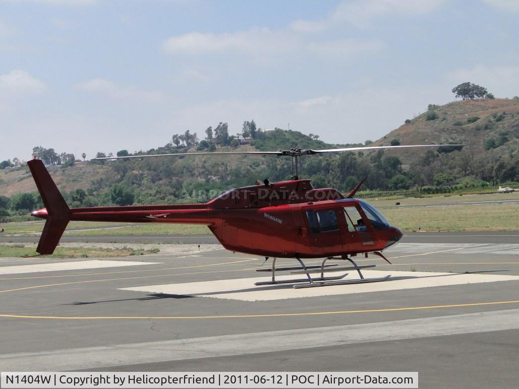 N1404W, 1968 Bell 206A JetRanger C/N 298, Parked at the westside helipad parking area