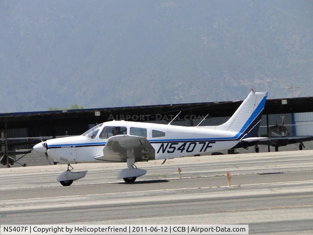 N5407F, 1977 Piper PA-28-181 Archer II C/N 28-7790112, Putting on the power from a touch & go