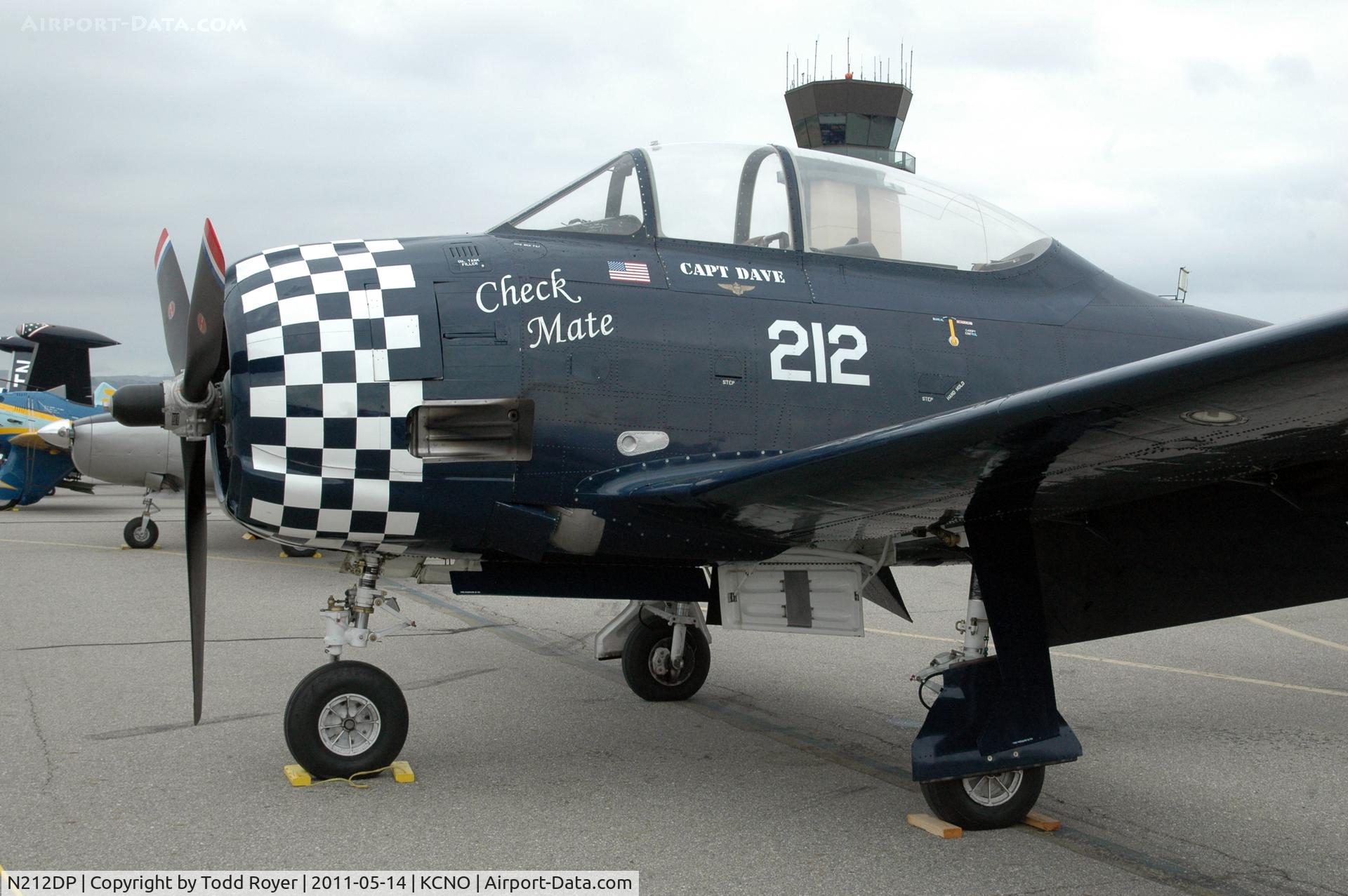 N212DP, 1949 North American T-28A Trojan C/N 159-128, Chino airshow 2011