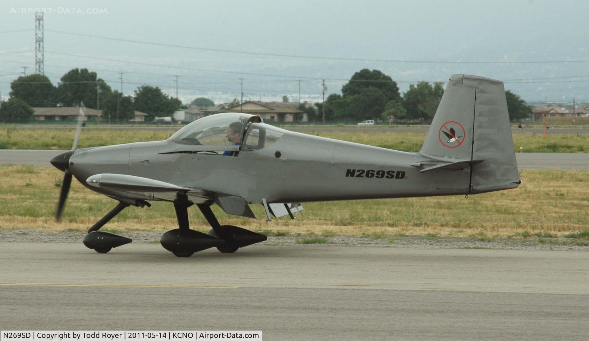 N269SD, Vans RV-7A C/N 73373, Taxiing at Chino