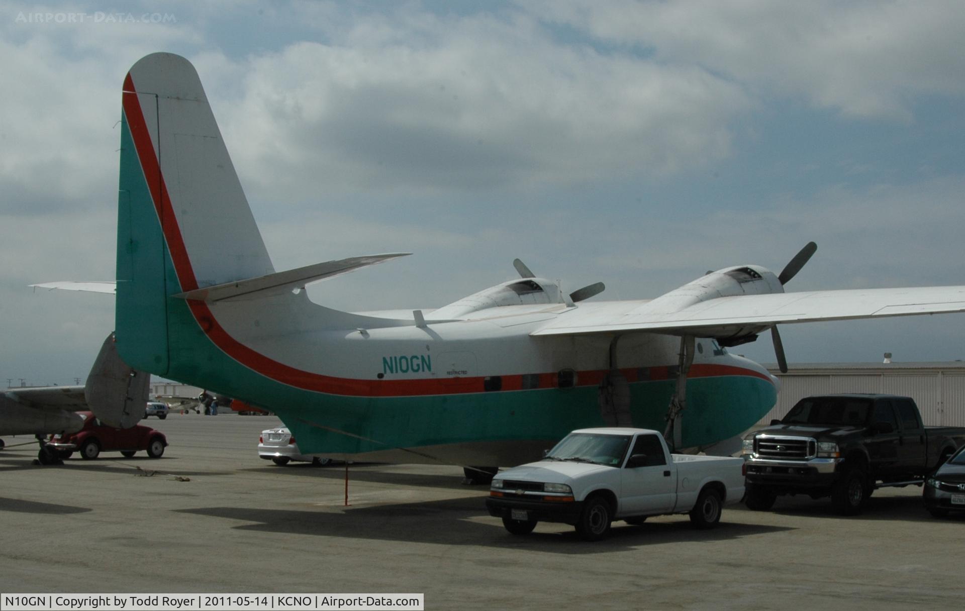 N10GN, 1959 Grumman HU-16D Albatross C/N G445, Waiting at Chino