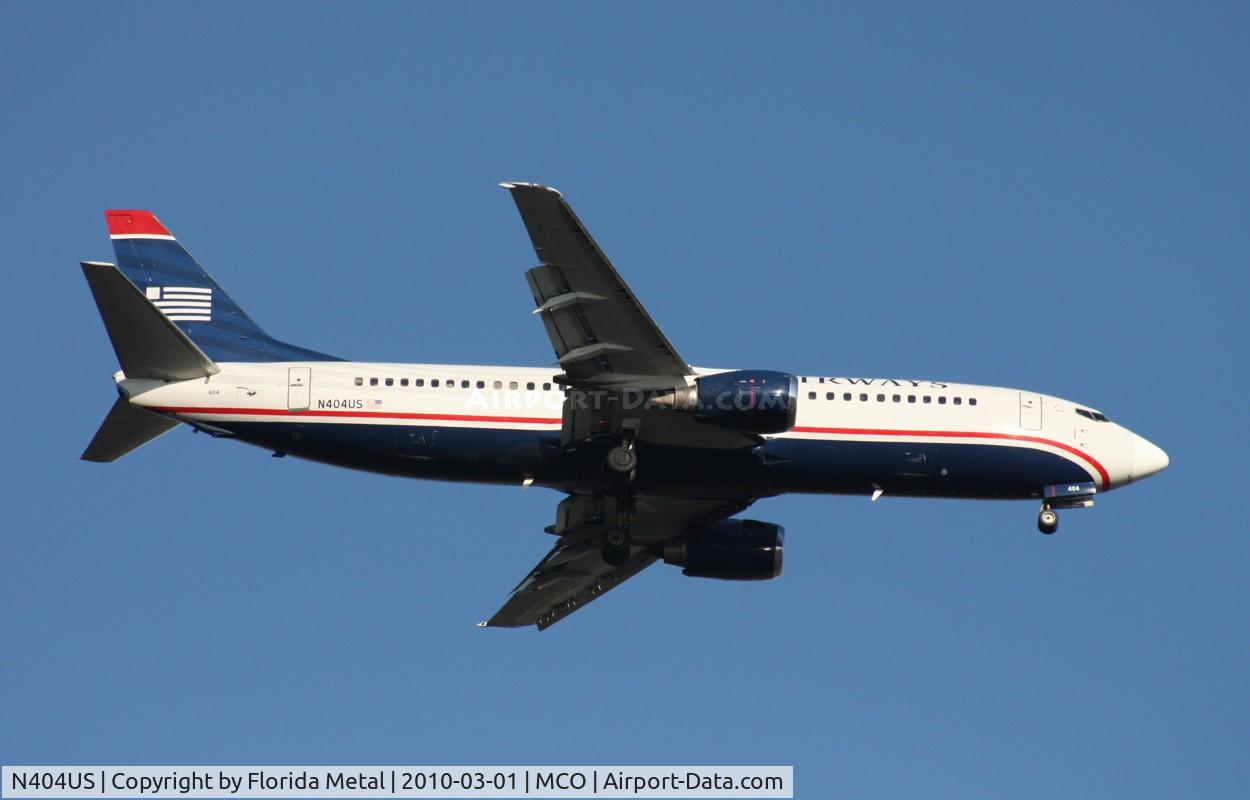 N404US, 1989 Boeing 737-401 C/N 23886, US Airways 737