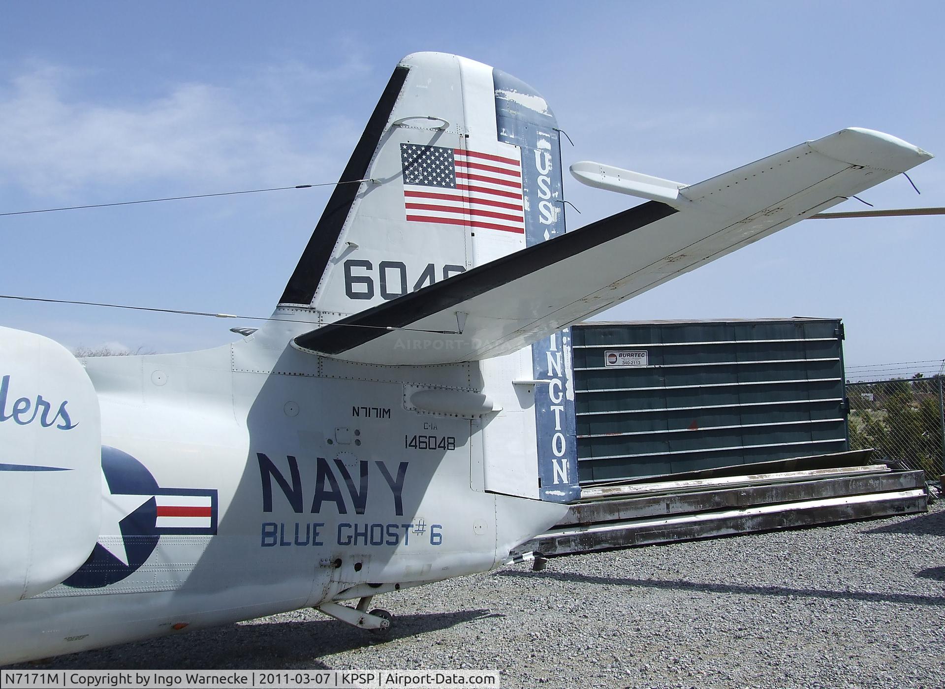 N7171M, Grumman C-1A Trader C/N G-96-78, Grumman C-1A Trader at the Palm Springs Air Museum, Palm Springs CA