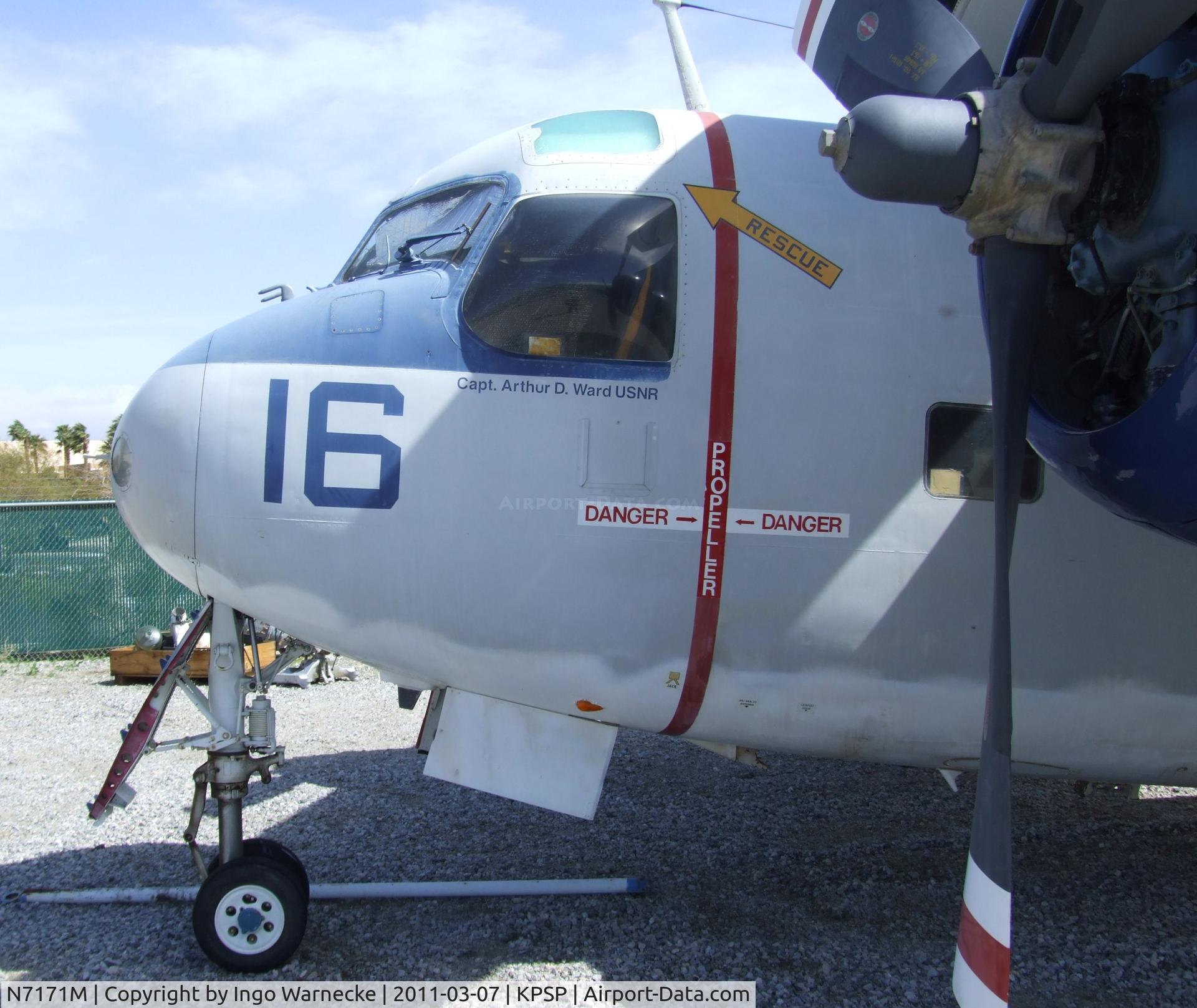 N7171M, Grumman C-1A Trader C/N G-96-78, Grumman C-1A Trader at the Palm Springs Air Museum, Palm Springs CA