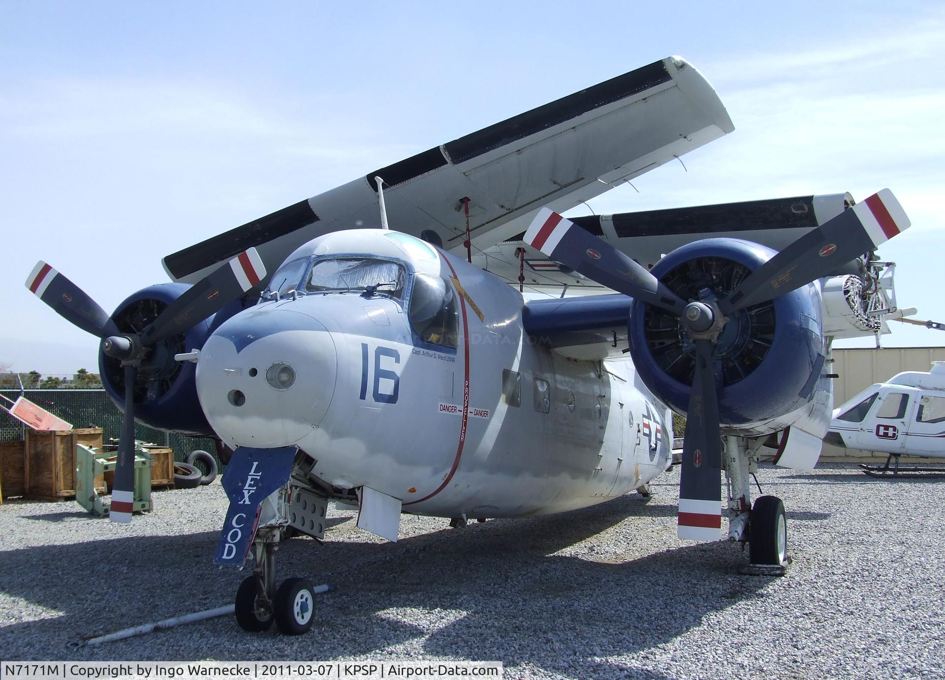 N7171M, Grumman C-1A Trader C/N G-96-78, Grumman C-1A Trader at the Palm Springs Air Museum, Palm Springs CA