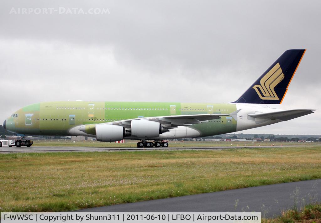 F-WWSC, 2011 Airbus A380-841 C/N 076, C/n 0076 - For Singapore Airlines as 9V-SKO