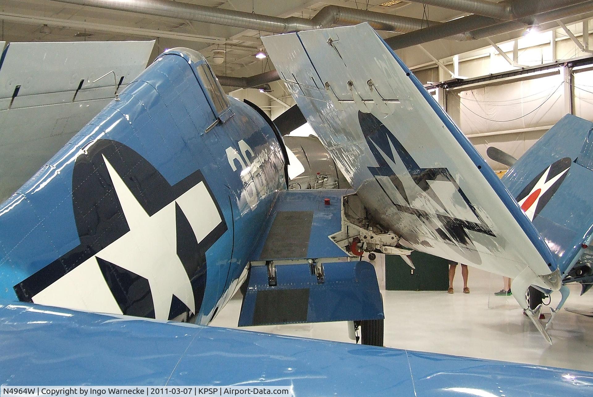 N4964W, 1944 Grumman F6F-5 Hellcat C/N 001006, Grumman F6F-5 Hellcat at the Palm Springs Air Museum, Palm Springs CA