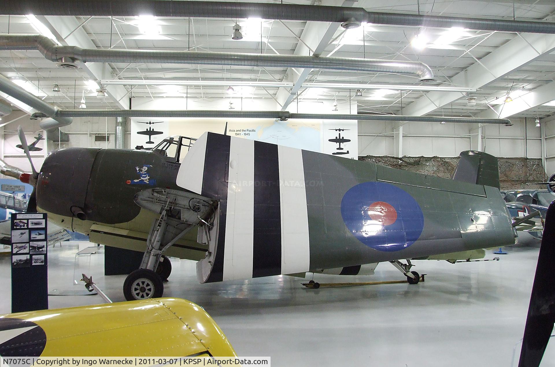 N7075C, 1945 Grumman TBM-3E Avenger C/N 53785, Grumman (General Motors) TBM-3E Avenger at the Palm Springs Air Museum, Palm Springs CA