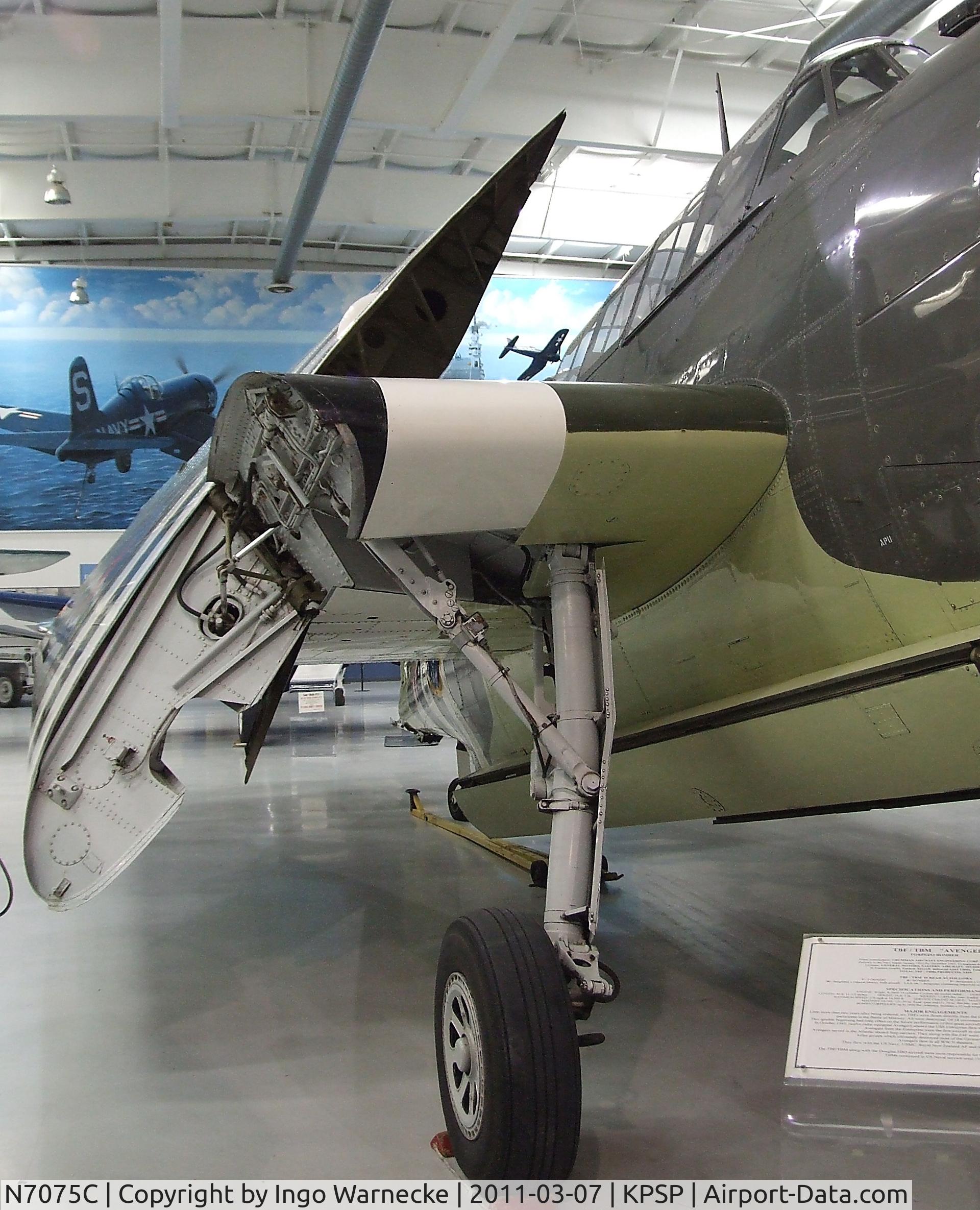 N7075C, 1945 Grumman TBM-3E Avenger C/N 53785, Grumman (General Motors) TBM-3E Avenger at the Palm Springs Air Museum, Palm Springs CA