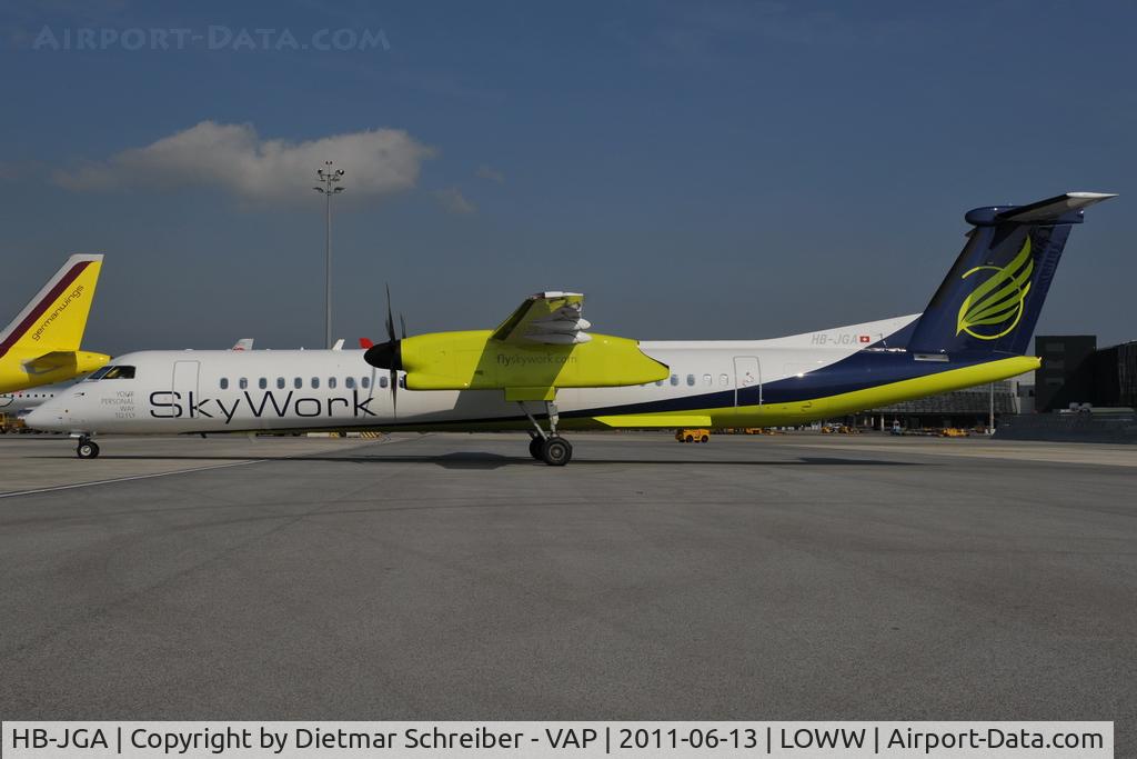 HB-JGA, 2008 De Havilland Canada DHC-8-402Q Dash 8 Dash 8 C/N 4198, Skyworks Dash 8-400