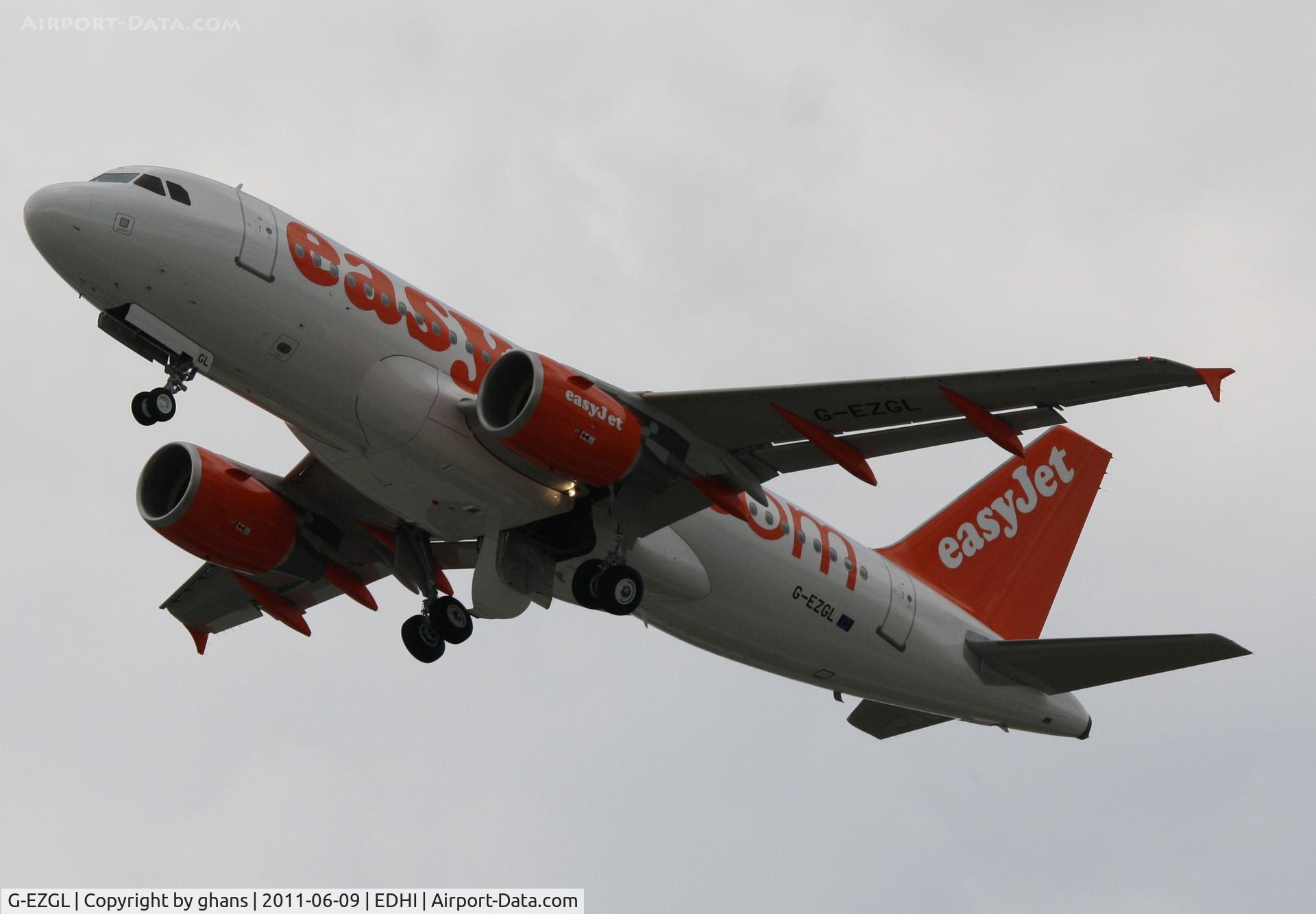 G-EZGL, 2011 Airbus A319-111 C/N 4744, deliveryflight