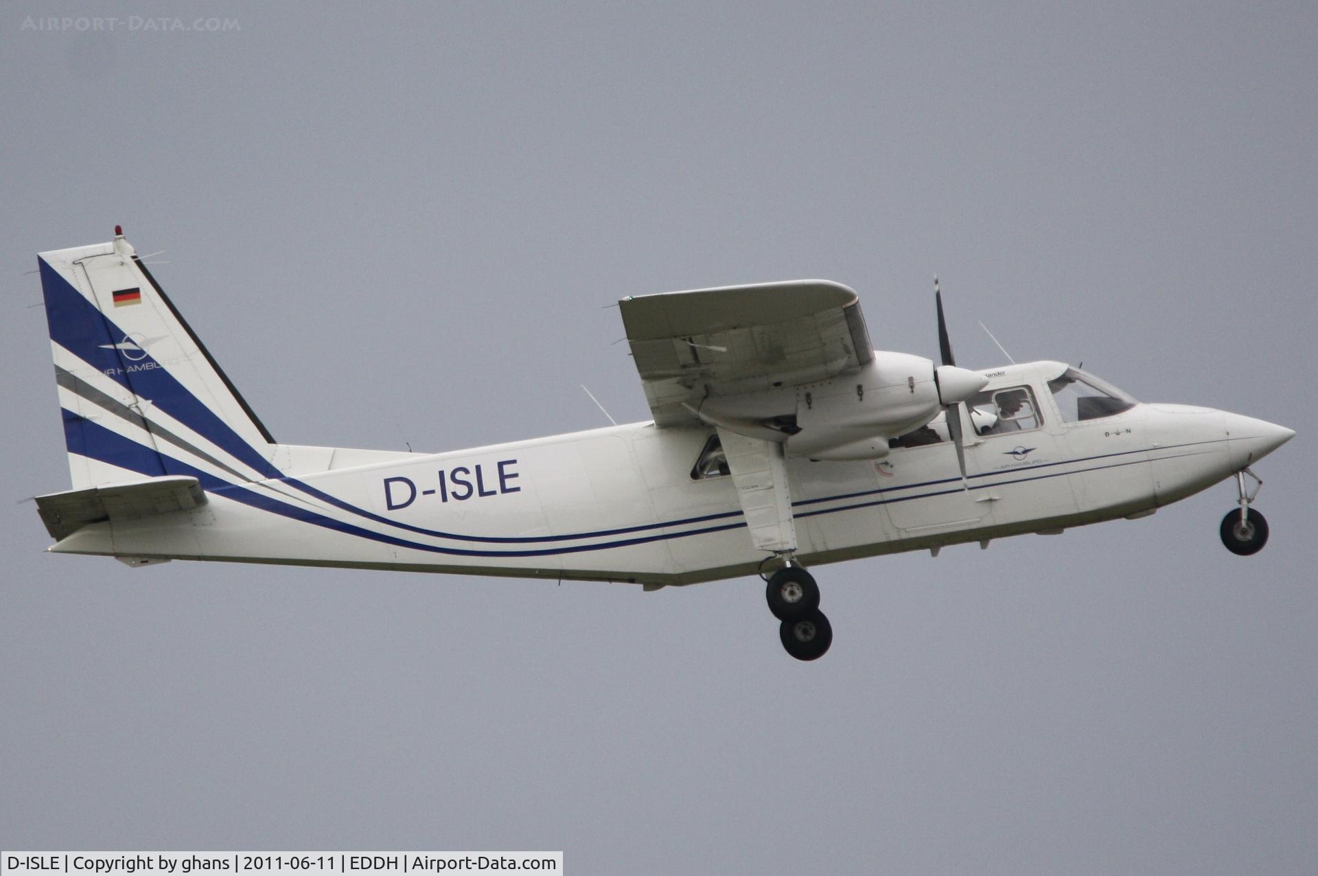 D-ISLE, 1976 Britten-Norman BN-2B-21 Defender C/N 523, Air Hamburg