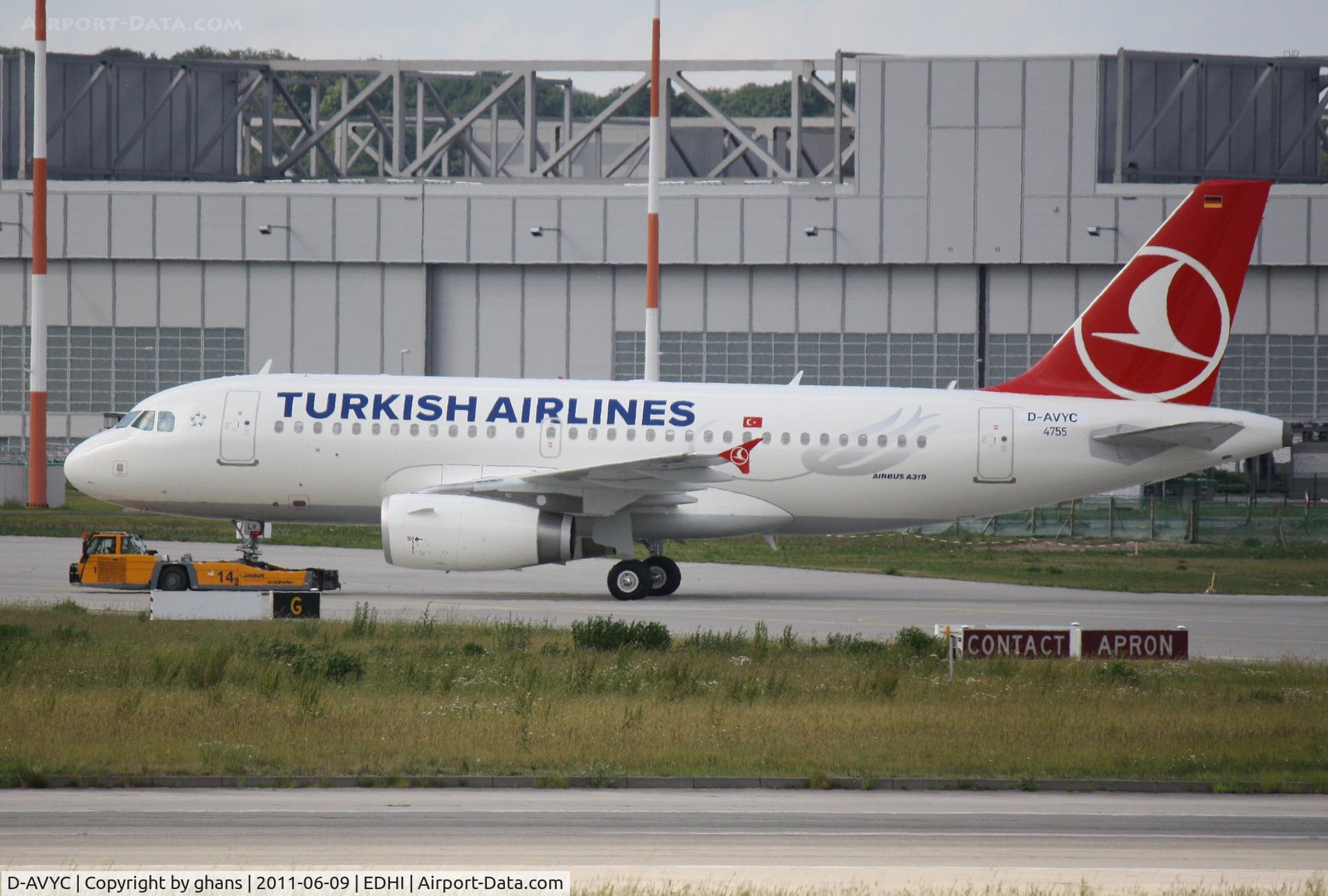 D-AVYC, 2011 Airbus A319-132 C/N 4755, to become TC-JLV