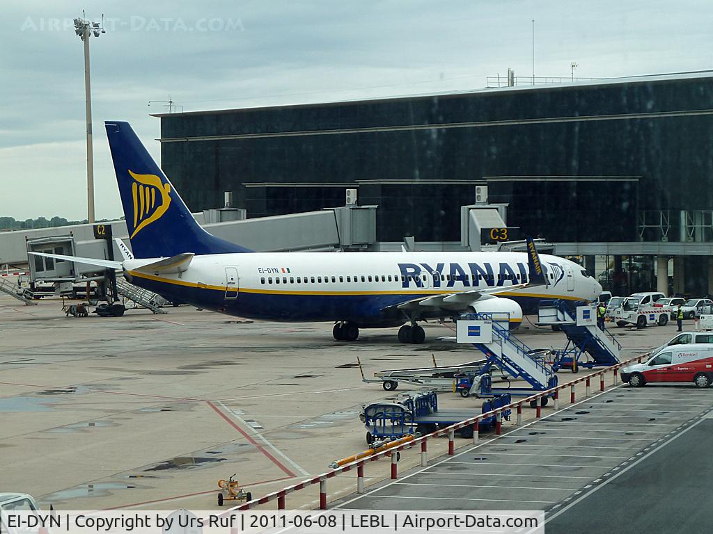 EI-DYN, 2008 Boeing 737-8AS C/N 36576, Daytrip to BCN