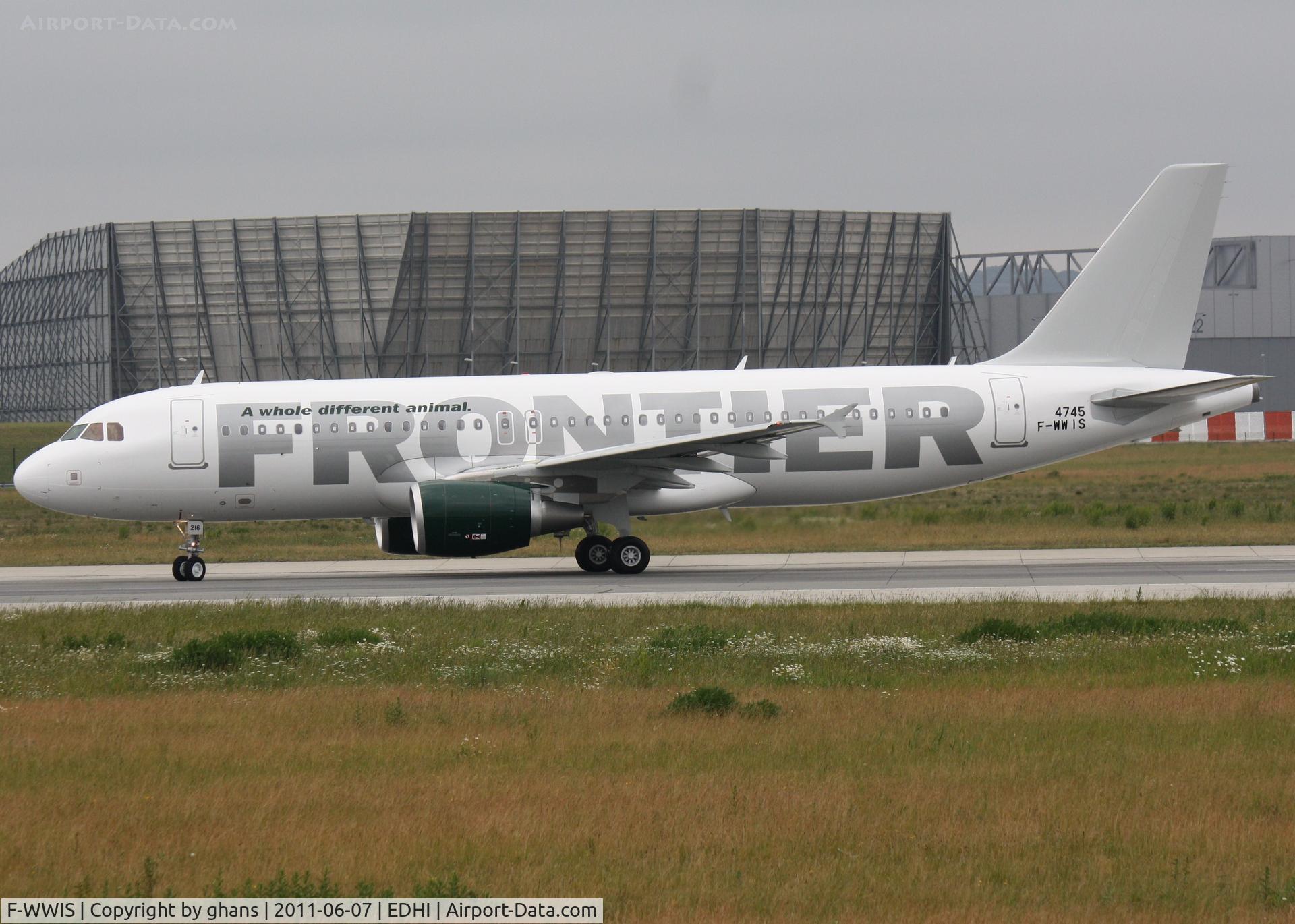 F-WWIS, 2011 Airbus A320-214 C/N 4745, to become N216FR
