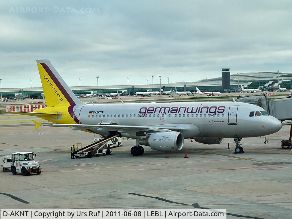 D-AKNT, 2005 Airbus A319-112 C/N 2607, Daytrip to BCN