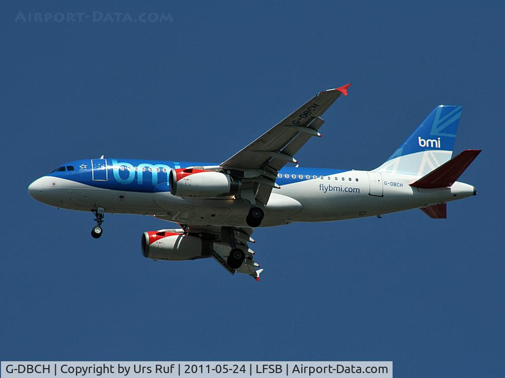 G-DBCH, 2006 Airbus A319-131, c/n 2697, on final for runway 33 - inbound from Manchester