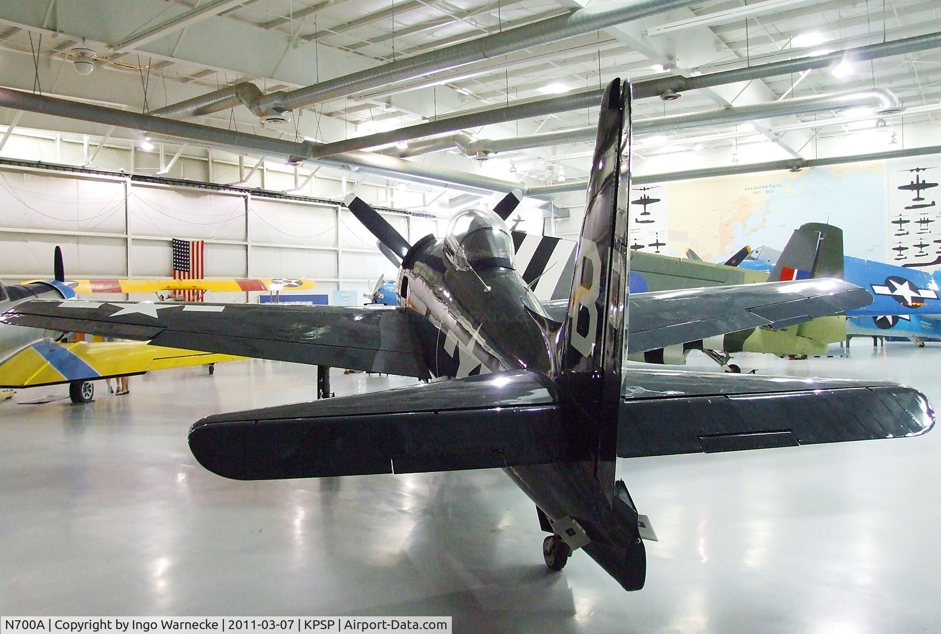 N700A, 1950 Grumman G-58B Gulfhawk C/N D.1262, Grumman G-58B Gulfhawk (civilian F8F Bearcat) at the Palm Springs Air Museum, Palm Springs CA
