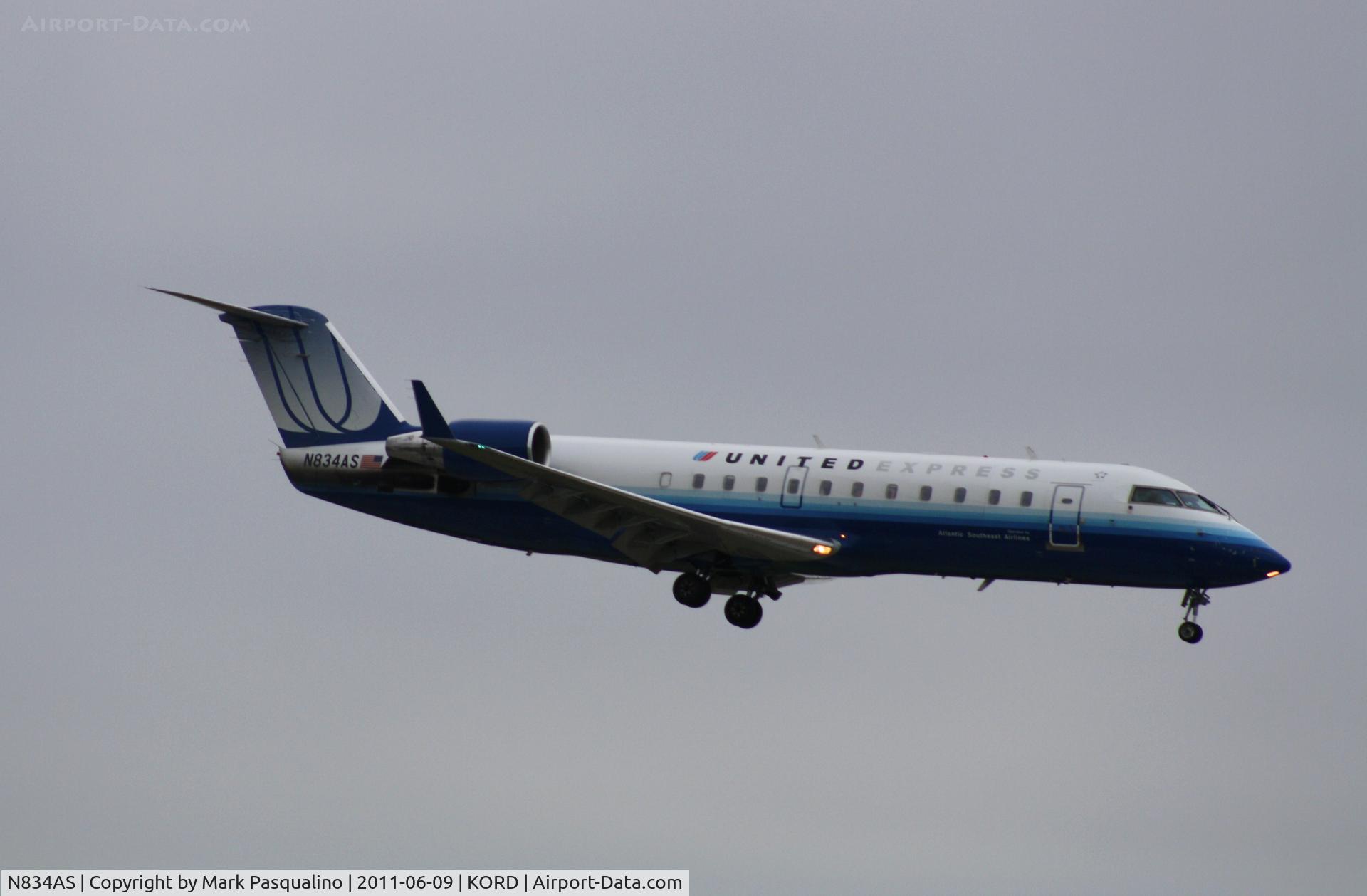 N834AS, 1998 Bombardier CRJ-200ER (CL-600-2B19) C/N 7254, CL-600-2B19