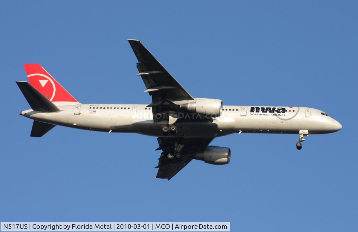 N517US, 1986 Boeing 757-251 C/N 23205, Northwest 757