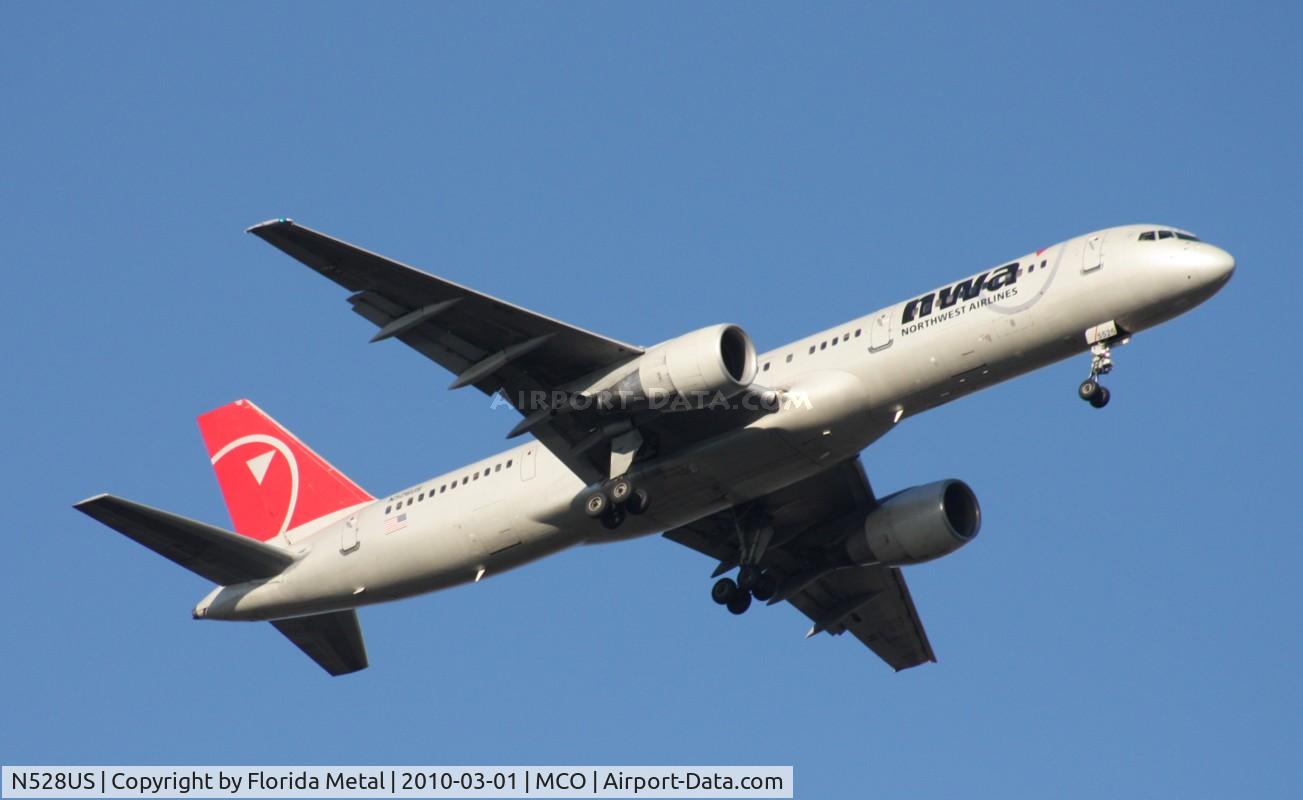 N528US, 1987 Boeing 757-251 C/N 23843, Northwest 757