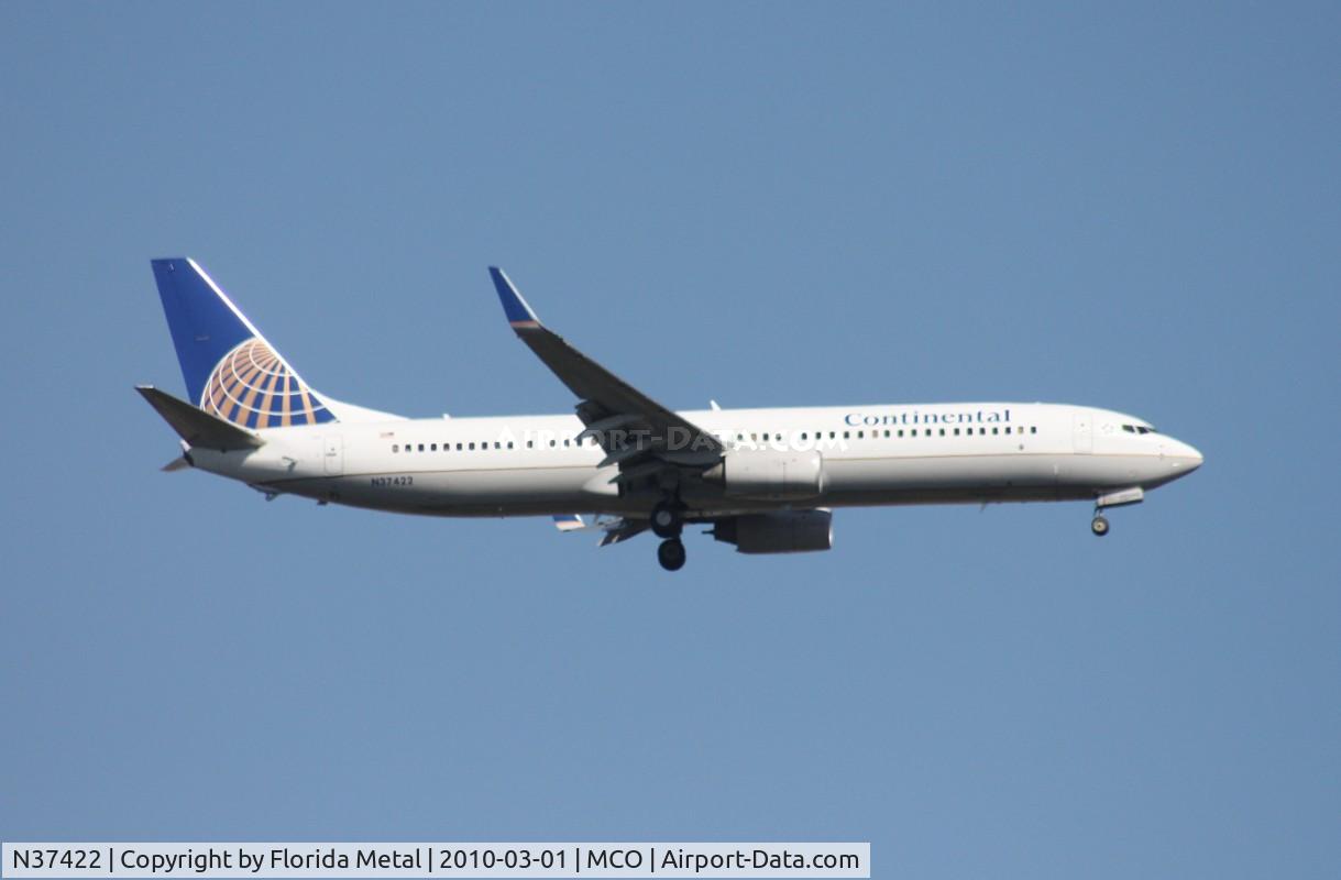 N37422, 2008 Boeing 737-924/ER C/N 31620, Continental 737-900
