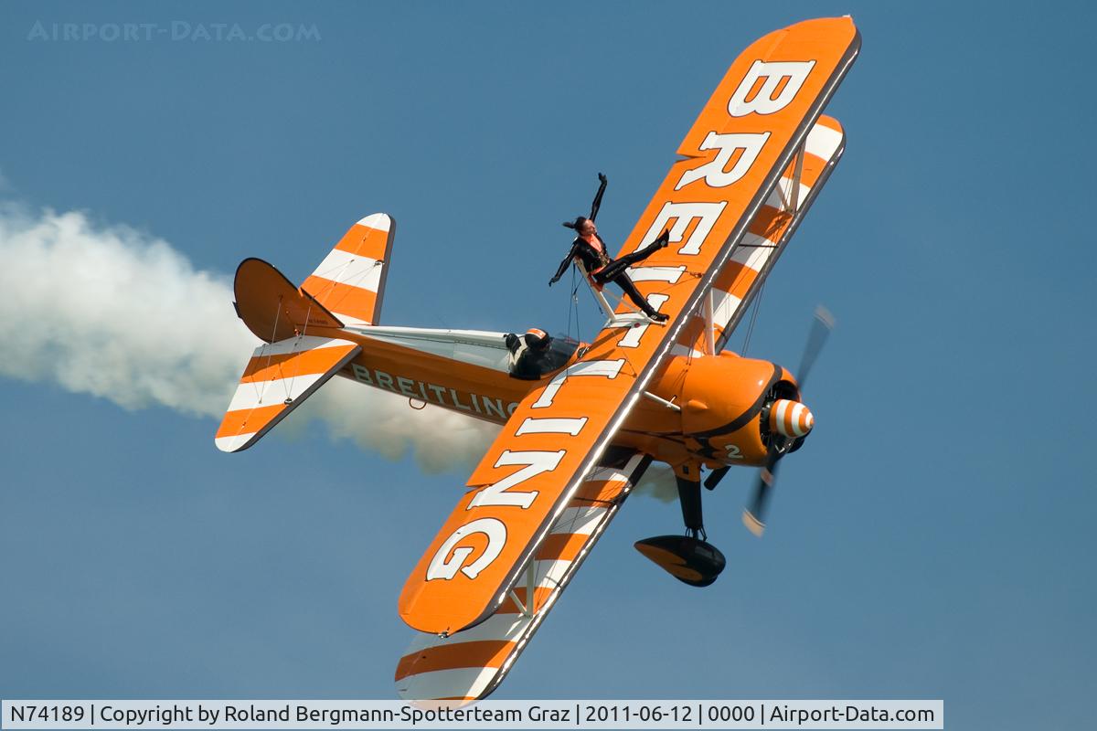 N74189, 1941 Boeing PT-17/R985 Kaydet (A75N1) C/N 75-717, 1941 Boeing PT-17, c/n: 75717