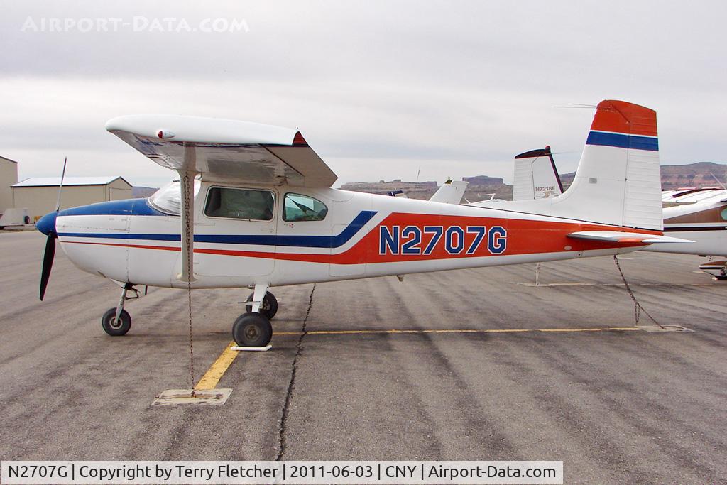 N2707G, 1959 Cessna 182B Skylane C/N 52007, 1959 Cessna 182B, c/n: 52007 at Moab