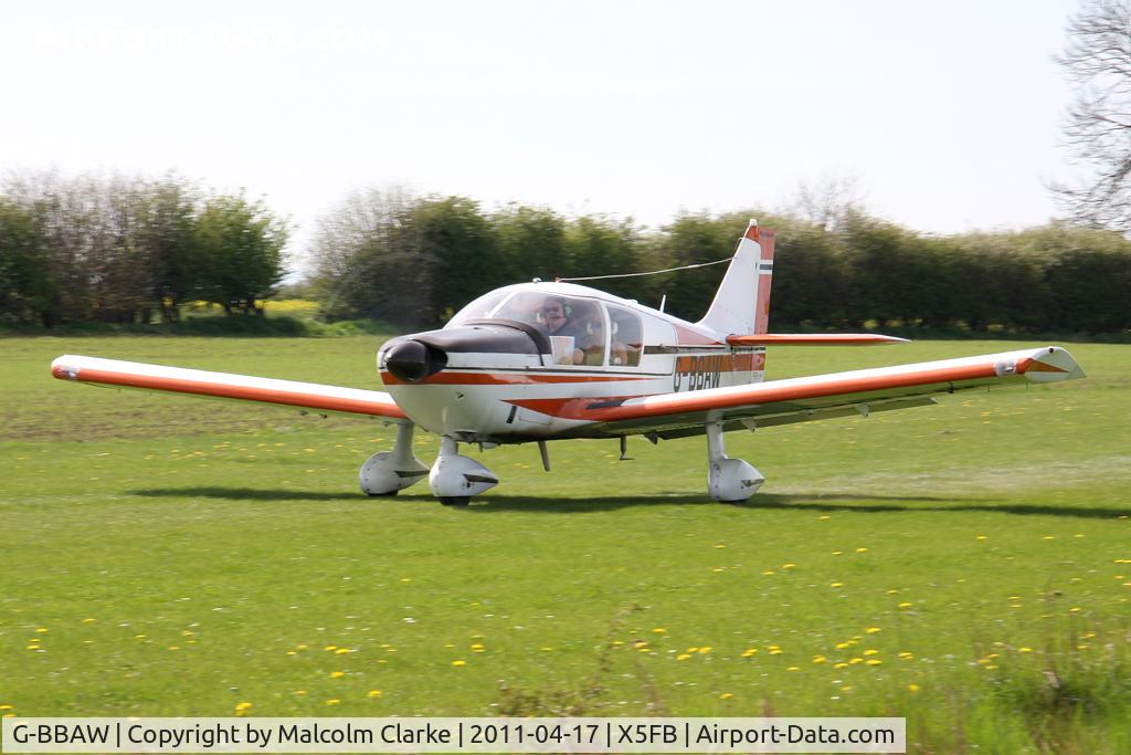 G-BBAW, 1973 Robin HR-100-210 II Safari C/N 167, Robin HR200-210 Safari II at Fishburn Airfield, UK in April 2011.
