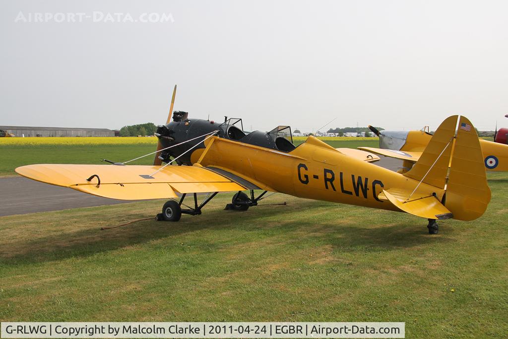 G-RLWG, 1942 Ryan PT-22 Recruit (ST3KR) C/N 1716, Ryan ST3KR at Breighton Airfield, UK in April 2011.