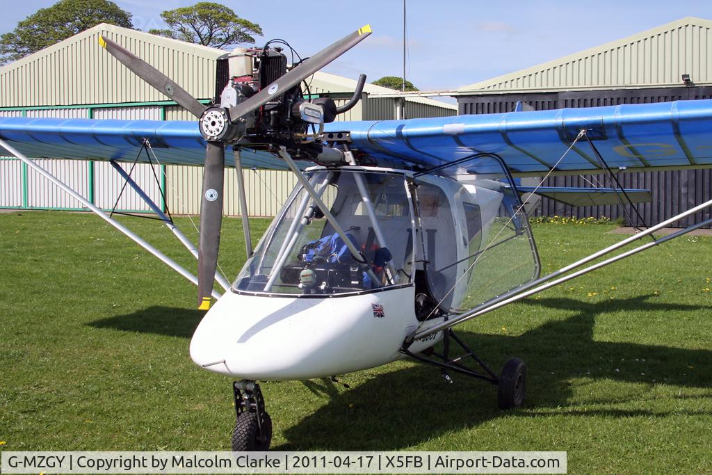 G-MZGY, 1997 Thruster T600N C/N 9057-T600N-006, Thruster T600N 450, Fishburn Airfield April 2011.