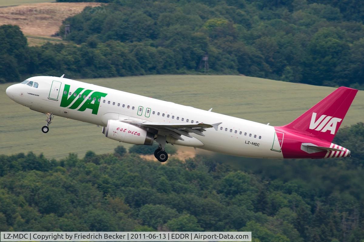 LZ-MDC, 2010 Airbus A320-232 C/N 4270, TOMPI 2 W departure to Hannover