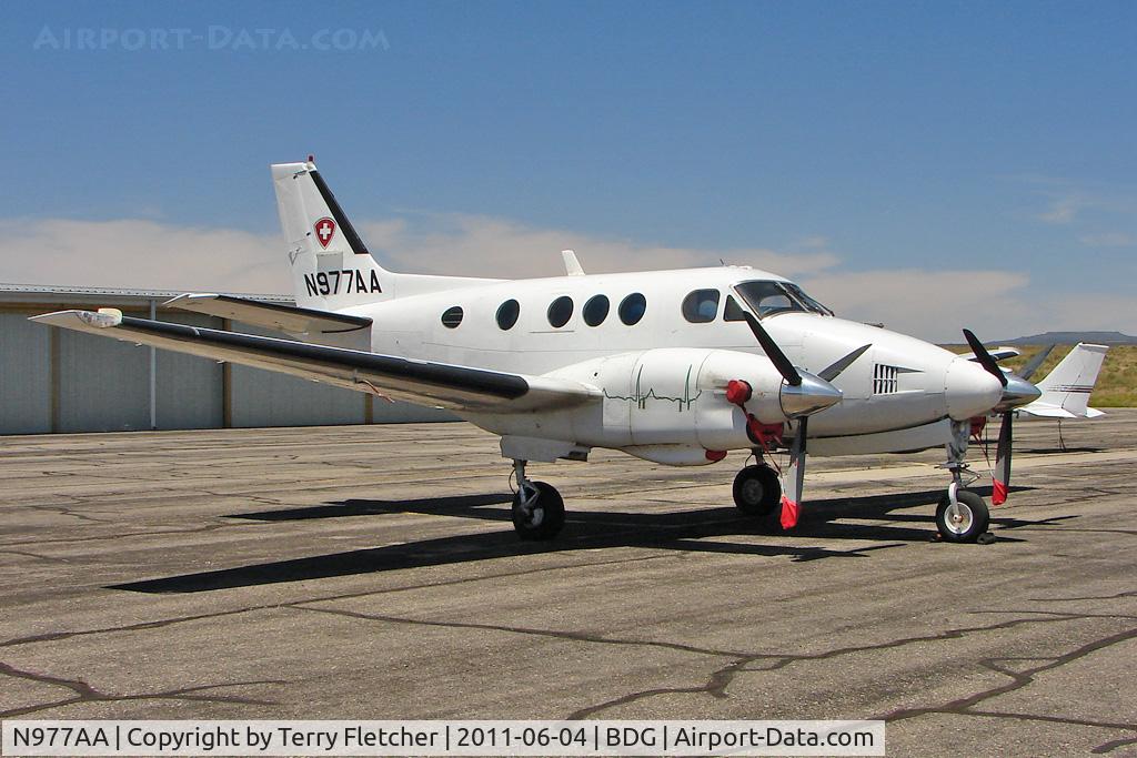 N977AA, 1972 Beech C90 King Air C/N LJ-555, 1972 Beech C90, c/n: LJ-555 at Blanding UT