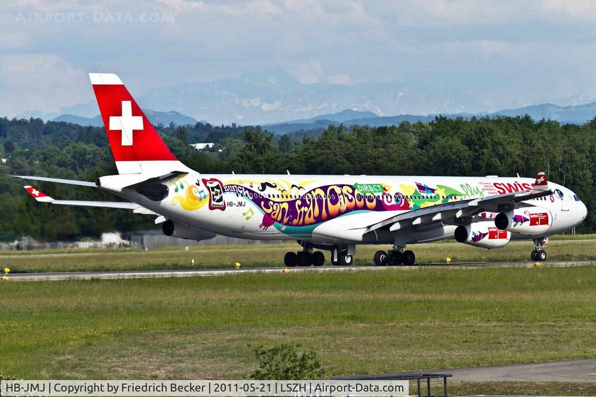 HB-JMJ, 1996 Airbus A340-313X C/N 150, departure to San Francisco