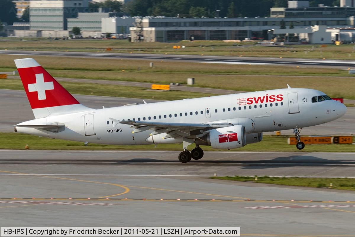 HB-IPS, 1997 Airbus A319-112 C/N 734, departure via RW28