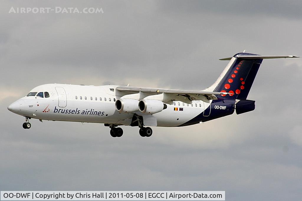 OO-DWF, 1998 British Aerospace Avro 146-RJ100 C/N E3332, Brussels Airlines