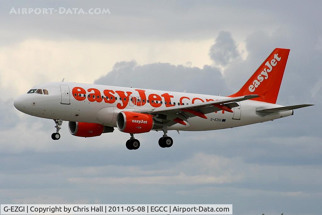 G-EZGI, 2011 Airbus A319-111 C/N 4693, easyJet