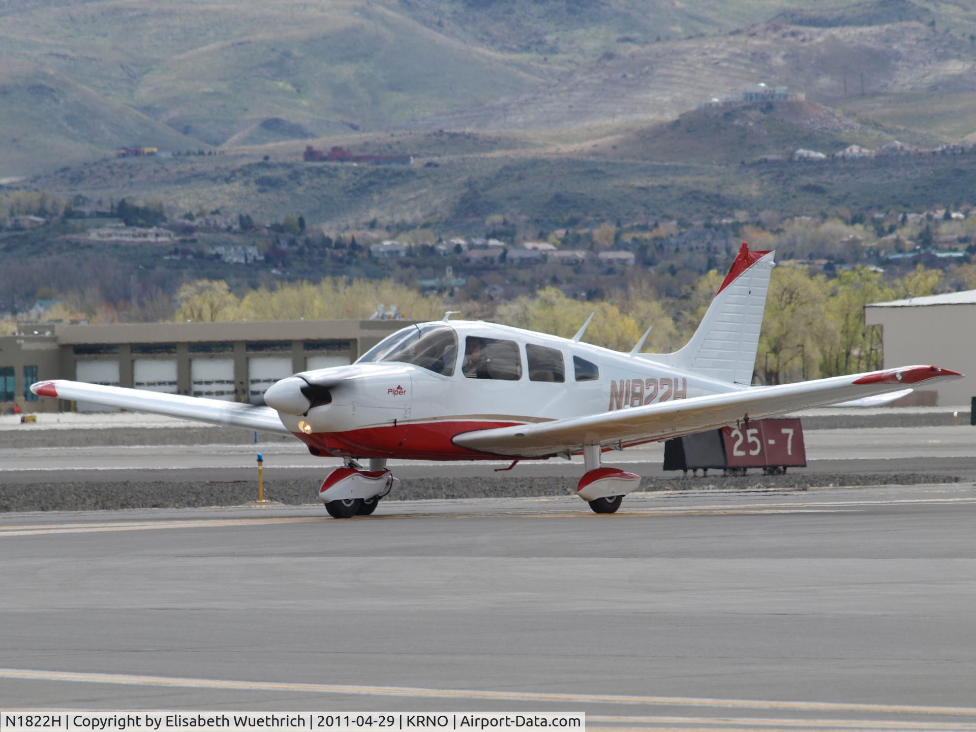N1822H, 1977 Piper PA-28-181 C/N 28-7790345, Reno Tahoe International Airport, Nevada