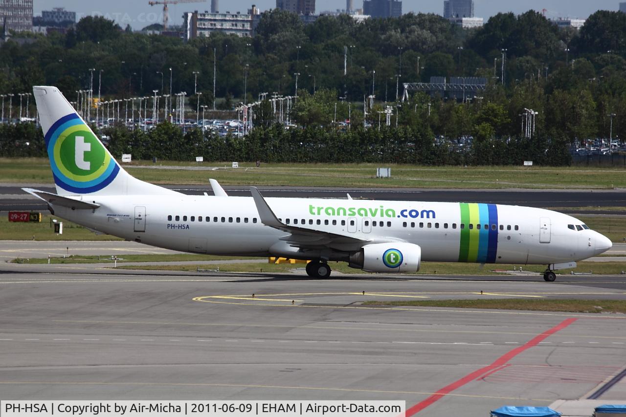 PH-HSA, 2009 Boeing 737-8K2 C/N 34171, Transavia Airlines