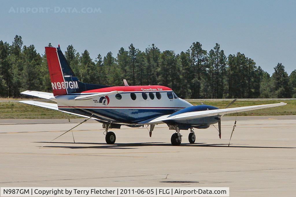 N987GM, 1973 Beech E-90 King Air C/N LW-65, 1973 Beech E-90, c/n: LW-65 at Flagstaff AZ