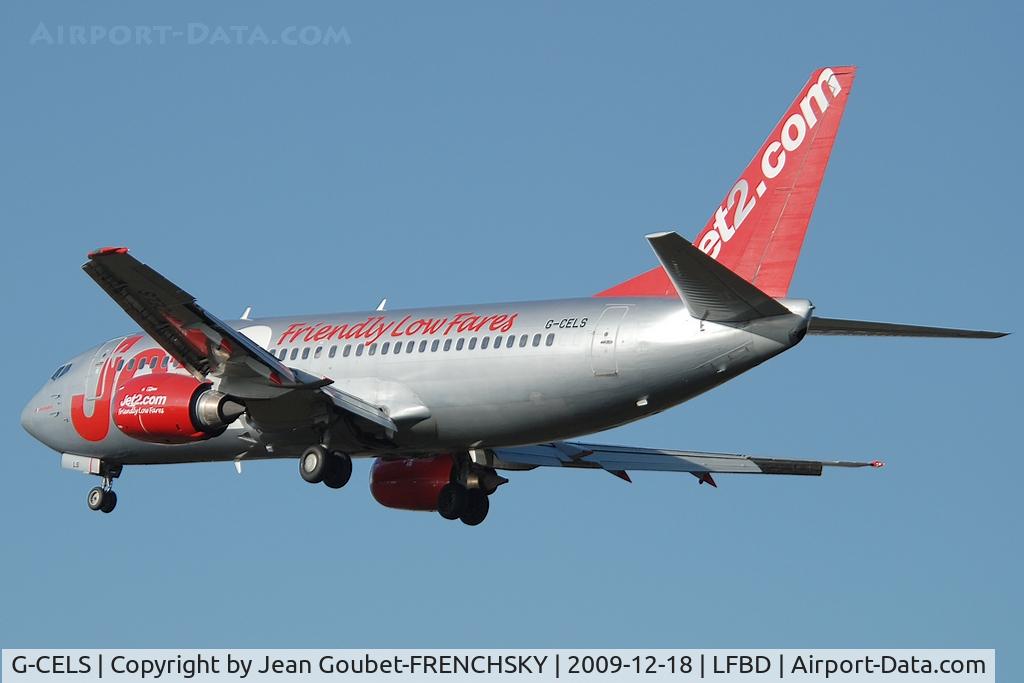 G-CELS, 1986 Boeing 737-377 C/N 23660, landing 23