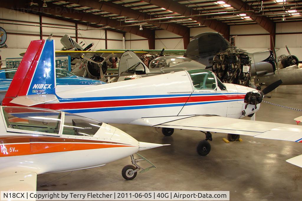 N18CX, 1991 Mooney M18C Mite Mite C/N 01, 1991 Mooney / Cox M18C MOONEY MITE, c/n: 01 displayed at Planes of Fame , Valle AZ