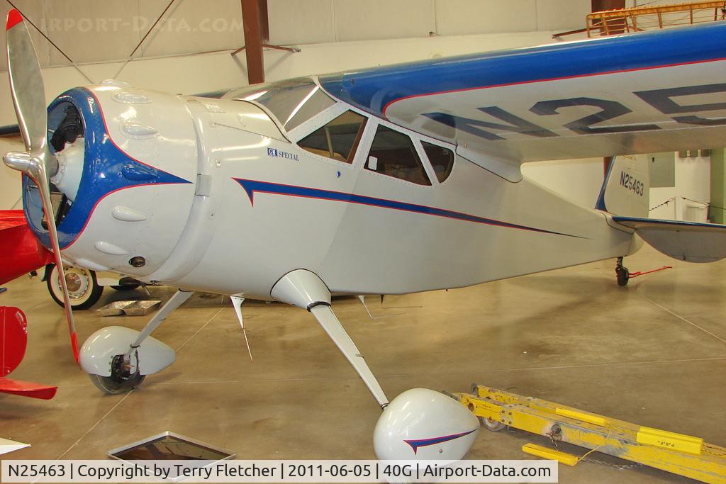 N25463, 1940 Cessna C-165 Airmaster C/N 568, 1940 Cessna C-165, c/n: 568 at Planes of Fame Museum , VALLE , AZ
