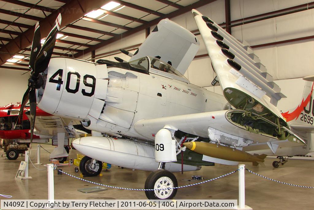 N409Z, Douglas AD-4N Skyraider C/N 7797, Douglas AD-4, c/n: 126997 at Planes of Fame Museum , Valle , AZ