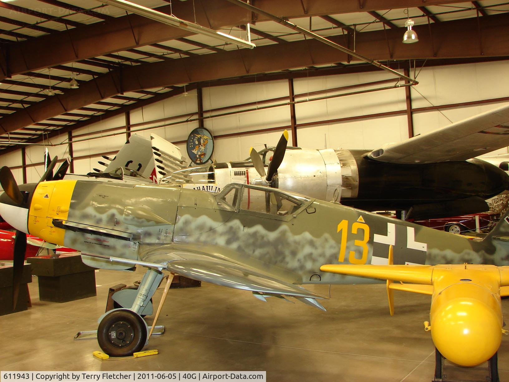 611943, Messerschmitt Bf-109G-10 C/N Not found 611943, Messerschmitt Bf 109G-10, c/n: unknown at Planes